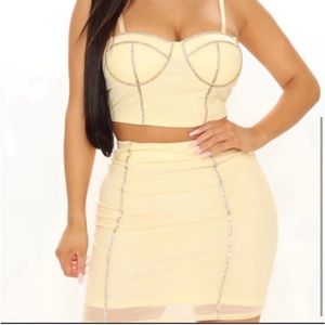 NWT Sexy twopiece skirt set